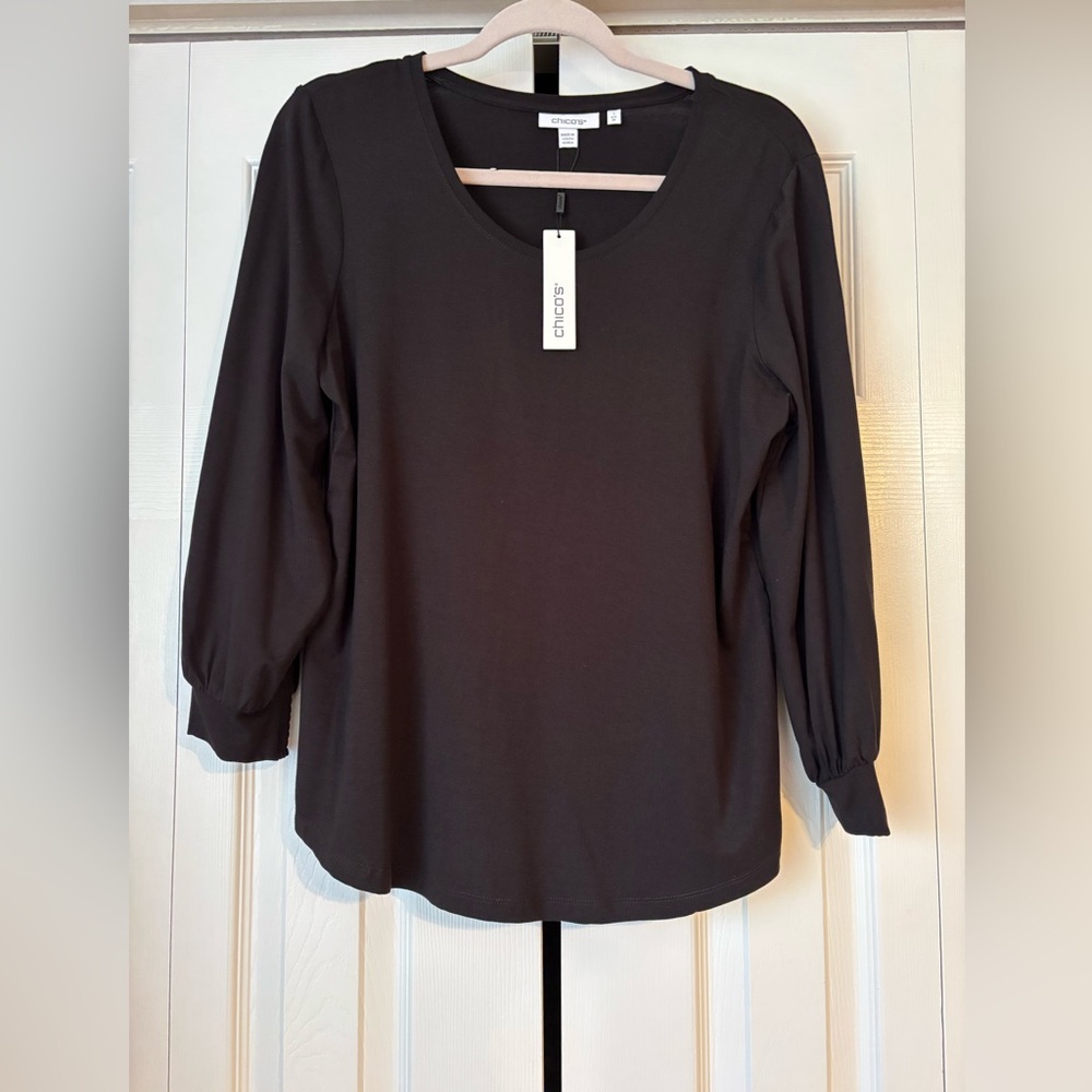 Chico's Black Women's Top-NWT
